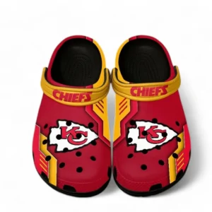 Kansas City Chiefs NFL Crocs NFL20123124000, Gift For Fan Kansas City Chiefs - Black