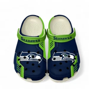 Seattle Seahawks NFL Crocs NFL20123124006, Gift For Fan Seattle Seahawks - White