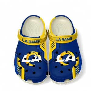 Los Angeles Rams NFL Crocs NFL20123124010, Gift For Fan Los Angeles Rams - White