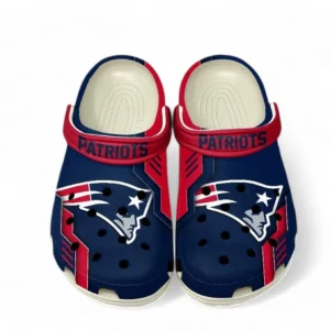 New England Patriots NFL Crocs NFL20123124011, Gift For Fan New England Patriots - White