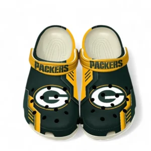 Green Bay Packers NFL Crocs NFL20123124015, Gift For Fan Green Bay Packers - White
