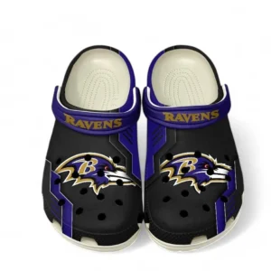 Baltimore Ravens NFL Crocs NFL20123124016, Gift For Fan Baltimore Ravens - White
