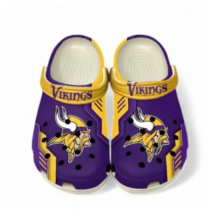 Minnesota Vikings NFL Crocs NFL20123124018, Gift For Fan Minnesota Vikings - White