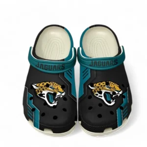 Jacksonville Jaguars NFL Crocs NFL20123124021, Gift For Fan Jacksonville Jaguars - White