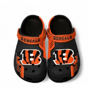 Cincinnati Bengals NFL Crocs NFL20123124024, Gift For Fan Cincinnati Bengals - Black
