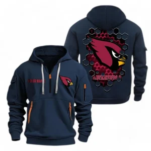 Arizona Cardinals NFL Hoodie Half Zipper NFL24123024343, Gift For Fan Arizona Cardinals - Navy