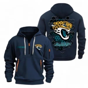 Jacksonville Jaguars NFL Hoodie Half Zipper NFL24123024351, Gift For Fan Jacksonville Jaguars - Navy