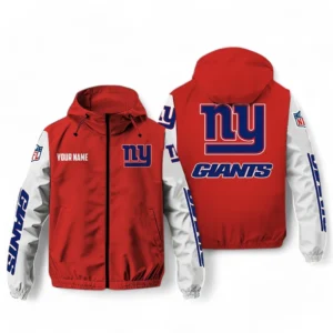 New York Giants NFL Windbreaker Jacket NFL29122824339, Gift For Fan New York Giants - Red