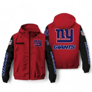 New York Giants NFL Windbreaker Jacket NFL29122824339, Gift For Fan New York Giants - Red Black