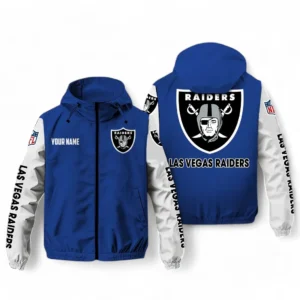 Las Vegas Raiders NFL Windbreaker Jacket NFL29122824341, Gift For Fan Las Vegas Raiders - Blue