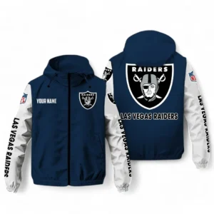 Las Vegas Raiders NFL Windbreaker Jacket NFL29122824341, Gift For Fan Las Vegas Raiders - Navy