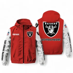 Las Vegas Raiders NFL Windbreaker Jacket NFL29122824341, Gift For Fan Las Vegas Raiders - Red