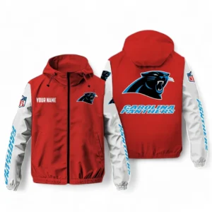 Carolina Panthers NFL Windbreaker Jacket NFL29122824342, Gift For Fan Carolina Panthers - Red