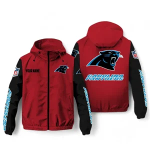 Carolina Panthers NFL Windbreaker Jacket NFL29122824342, Gift For Fan Carolina Panthers - Red Black