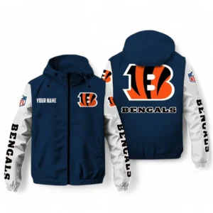 Cincinnati Bengals NFL Windbreaker Jacket NFL29122824344, Gift For Fan Cincinnati Bengals - Navy