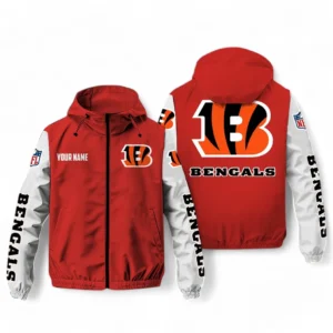 Cincinnati Bengals NFL Windbreaker Jacket NFL29122824344, Gift For Fan Cincinnati Bengals - Red