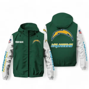 Los Angeles Chargers NFL Windbreaker Jacket NFL29122824346, Gift For Fan Los Angeles Chargers - Green
