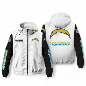 Los Angeles Chargers NFL Windbreaker Jacket NFL29122824346, Gift For Fan Los Angeles Chargers - White