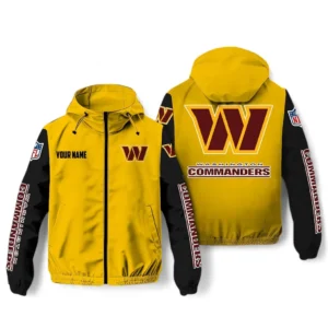Washington Commanders NFL Windbreaker Jacket NFL29122824347, Gift For Fan Washington Commanders - Yellow
