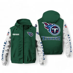 Tennessee Titans NFL Windbreaker Jacket NFL29122824348, Gift For Fan Tennessee Titans - Green
