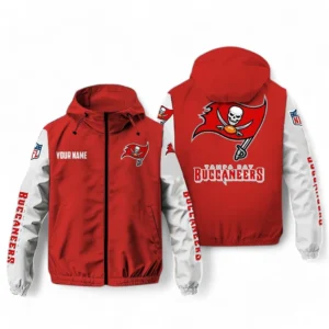 Tampa Bay Buccaneers NFL Windbreaker Jacket NFL29122824349, Gift For Fan Tampa Bay Buccaneers - Red