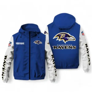 Baltimore Ravens NFL Windbreaker Jacket NFL29122824352, Gift For Fan Baltimore Ravens - Blue
