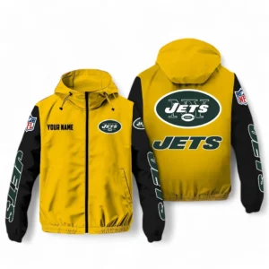 New York Jets NFL Windbreaker Jacket NFL29122824353, Gift For Fan New York Jets - Yellow