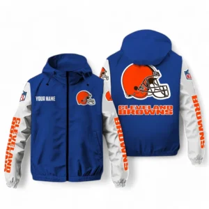 Cleveland Browns NFL Windbreaker Jacket NFL29122824354, Gift For Fan Cleveland Browns - Blue