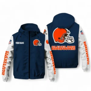 Cleveland Browns NFL Windbreaker Jacket NFL29122824354, Gift For Fan Cleveland Browns - Navy