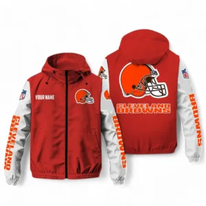 Cleveland Browns NFL Windbreaker Jacket NFL29122824354, Gift For Fan Cleveland Browns - Red