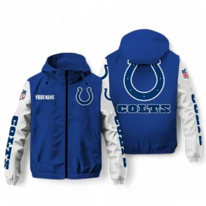 Indianapolis Colts NFL Windbreaker Jacket NFL29122824355, Gift For Fan Indianapolis Colts - Blue