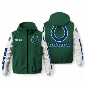 Indianapolis Colts NFL Windbreaker Jacket NFL29122824355, Gift For Fan Indianapolis Colts - Green