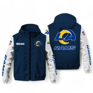 Los Angeles Rams NFL Windbreaker Jacket NFL29122824356, Gift For Fan Los Angeles Rams - Navy