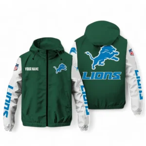 Detroit Lions NFL Windbreaker Jacket NFL29122824357, Gift For Fan Detroit Lions - Green