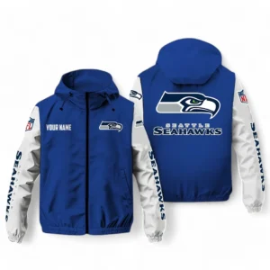Seattle Seahawks NFL Windbreaker Jacket NFL29122824358, Gift For Fan Seattle Seahawks - Blue