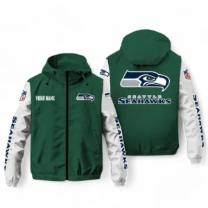 Seattle Seahawks NFL Windbreaker Jacket NFL29122824358, Gift For Fan Seattle Seahawks - Green