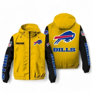 Buffalo Bills NFL Windbreaker Jacket NFL29122824359, Gift For Fan Buffalo Bills - Yellow