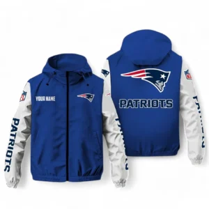New England Patriots NFL Windbreaker Jacket NFL29122824360, Gift For Fan New England Patriots - Blue
