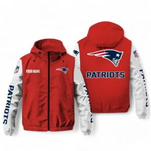 New England Patriots NFL Windbreaker Jacket NFL29122824360, Gift For Fan New England Patriots - Red