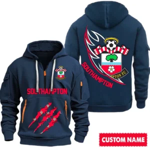 Southampton EPL Hoodie Half Zipper SPO0120017, Gift For Fan Southampton - Navy