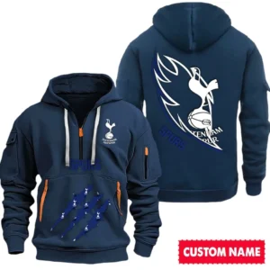 Tottenham Hotspur EPL Hoodie Half Zipper SPO0120018, Gift For Fan Tottenham Hotspur - Navy