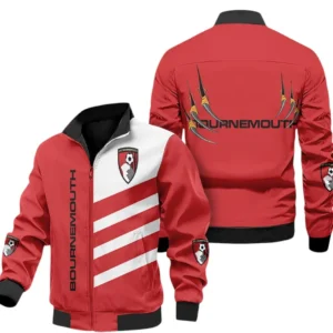 Bournemouth EPL Stand Collar Jacket SPO0220003, Gift For Fan Bournemouth