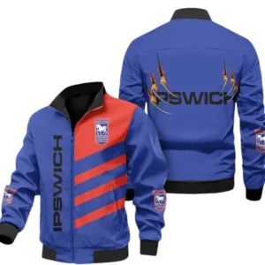 Ipswich Town  EPL Stand Collar Jacket SPO0220010, Gift For Fan Ipswich Town