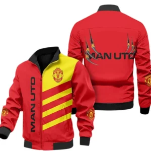 Manchester United EPL Stand Collar Jacket SPO0220014, Gift For Fan Manchester United