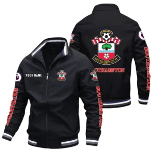 Southampton EPL Stand Collar Jacket SPO0420011, Gift For Fan Southampton - Black