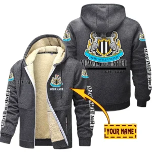 Newcastle United EPL Lamb Fleece Thick Coat SPO0520009, Gift For Fan Newcastle United - Dark Gray