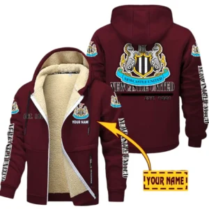 Newcastle United EPL Lamb Fleece Thick Coat SPO0520009, Gift For Fan Newcastle United - Burgundy