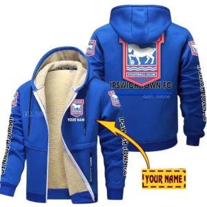 Ipswich Town EPL Lamb Fleece Thick Coat SPO0520012, Gift For Fan Ipswich Town - Blue