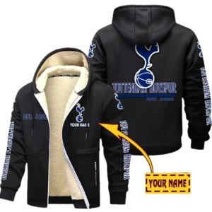 Tottenham EPL Lamb Fleece Thick Coat SPO0520013, Gift For Fan Tottenham - Black