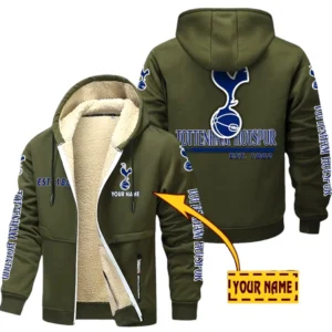 Tottenham EPL Lamb Fleece Thick Coat SPO0520013, Gift For Fan Tottenham - Army Green